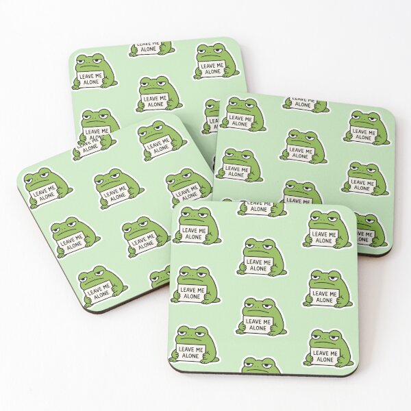 Item preview, Leave Me Alone Funny Grumpy Frog designed and sold by Mellowmint-art.