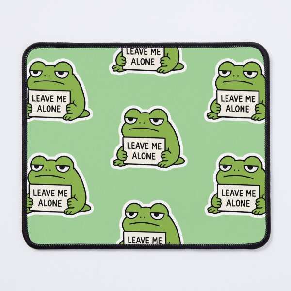 Item preview, Leave Me Alone Funny Grumpy Frog designed and sold by Mellowmint-art.