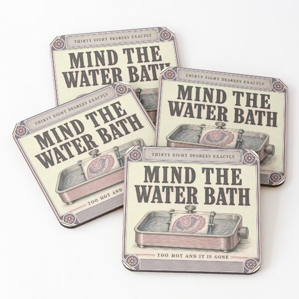Item preview, Mind The Water Bath Histology Stretch Bath Emblem designed and sold by BoosterShop.