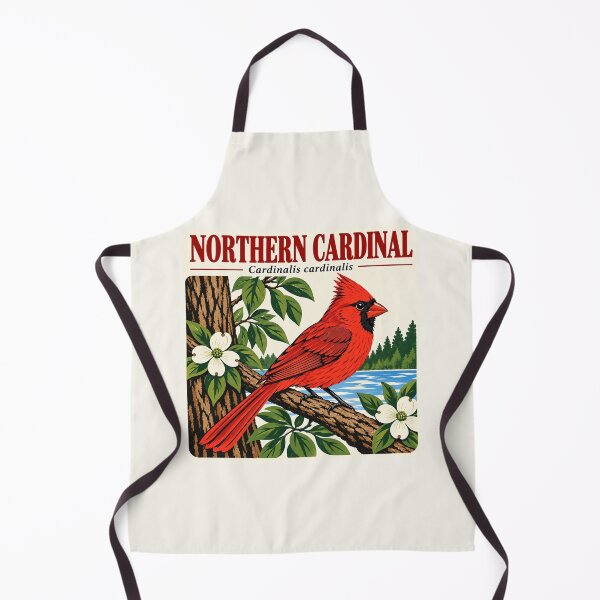 Item preview, Northern Cardinal Vintage Bird Illustration designed and sold by American Fieldmark Studio.