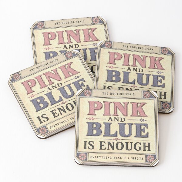 Item preview, Pink And Blue Is Enough Haematoxylin Eosin Coloring Emblem designed and sold by BoosterShop.