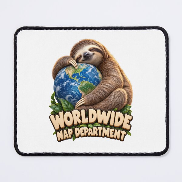 Item preview, Worldwide Nap Department Sloth Globe designed and sold by TrendTribeTP.