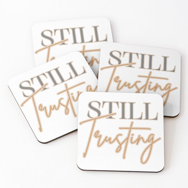 Item preview, Still Trusting | Christian Faith Typography Design designed and sold by ThinkOnThis.