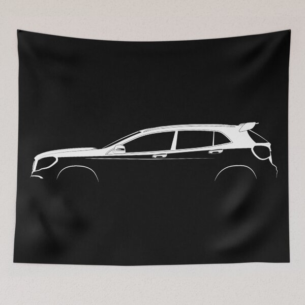 Item preview, GLA-Class AMG (X156) (White) designed and sold by Car Silhouettes.