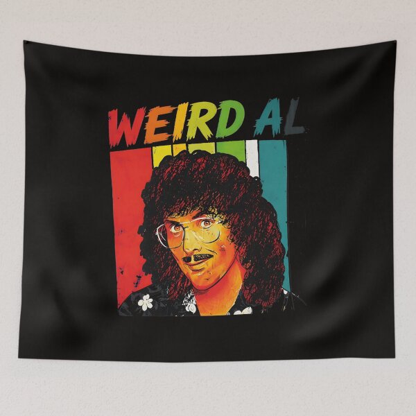 Item preview, Weird Al Icon Portrait Retro Stripes Art designed and sold by WarmTones.
