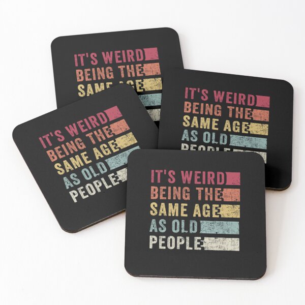 Item preview, Same Age As Old People Funny Retro Typography designed and sold by NatalieWearne.