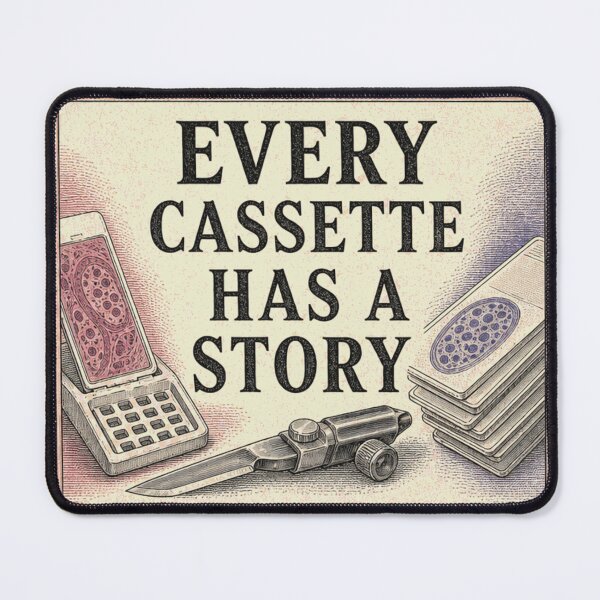 Item preview, Every Cassette Has A Story Histology cassette emblem designed and sold by BoosterShop.