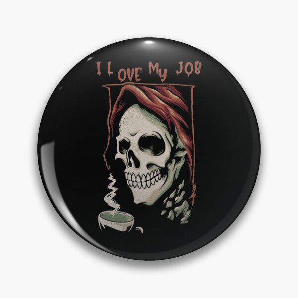Item preview, Funny Skeleton I Love My Job Office Humor Art designed and sold by NatalieWearne.