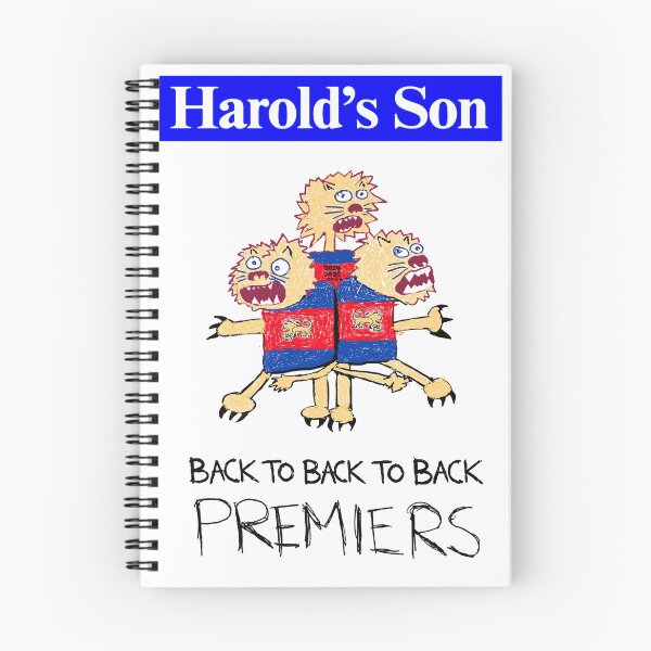 Item preview, Harold's Son Brisbane Lions 2026 Premiership - SOLID WHITE BACKGROUND designed and sold by mattdoesartgood.
