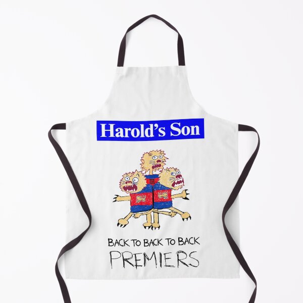 Item preview, Harold's Son Brisbane Lions 2026 Premiership - SOLID WHITE BACKGROUND designed and sold by mattdoesartgood.