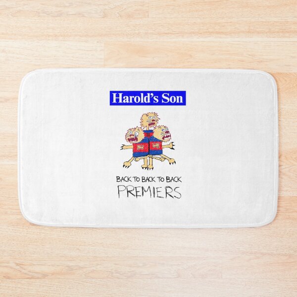 Item preview, Harold's Son Brisbane Lions 2026 Premiership - SOLID WHITE BACKGROUND designed and sold by mattdoesartgood.