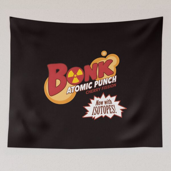 Item preview, Bonk Atomic Punch Cherry Fission Retro Drink Logo designed and sold by WarmTones.