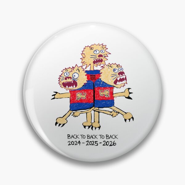 Item preview, Brisbane Lions - Back To Back To Back Premiers 2026 designed and sold by mattdoesartgood.