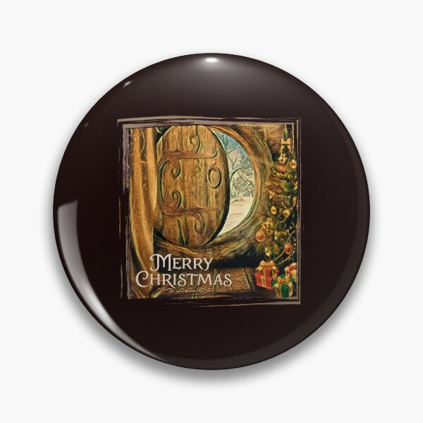 Item preview, Merry Christmas Cozy Dwelling Round Door Art designed and sold by WarmTones.