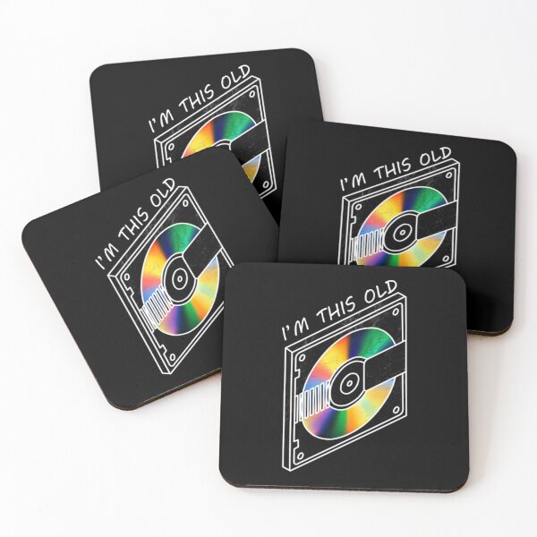 Item preview, I am This Old Retro Rainbow Compact Disc Art designed and sold by NatalieWearne.