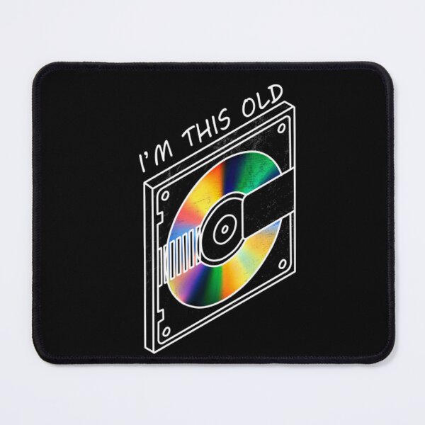 Item preview, I am This Old Retro Rainbow Compact Disc Art designed and sold by NatalieWearne.