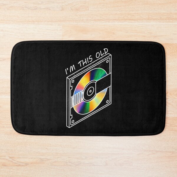 Item preview, I am This Old Retro Rainbow Compact Disc Art designed and sold by NatalieWearne.