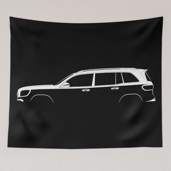 Item preview, GLB-Class (X247) (White) designed and sold by Car Silhouettes.