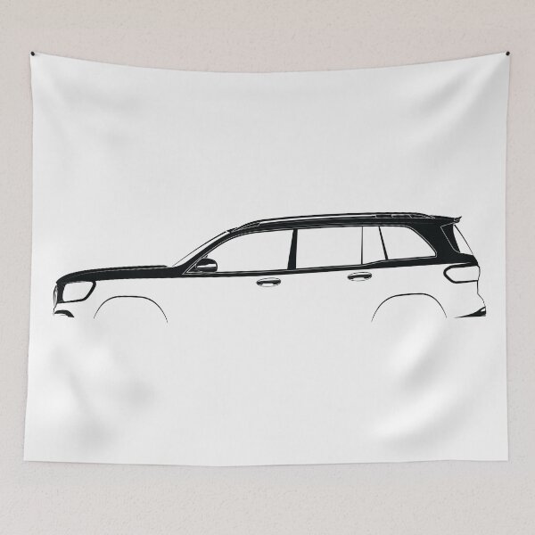 Item preview, GLB-Class (X247) (White) designed and sold by Car Silhouettes.
