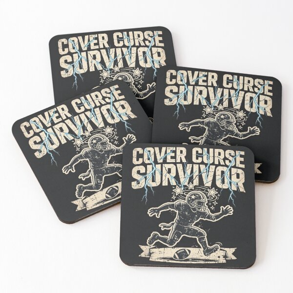 Item preview, Funny Cover Curse Survivor Football Shirt designed and sold by HeisBarryy.