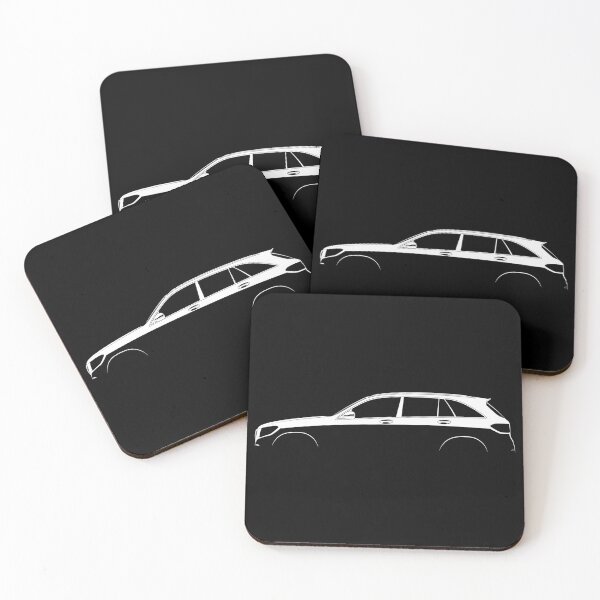 Item preview, GLC-Class (X253) (White) designed and sold by Car Silhouettes.