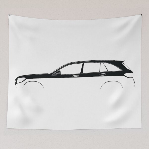 Item preview, GLC-Class (X253) (Black) designed and sold by Car Silhouettes.