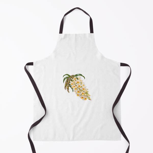 Item preview, Dendrobium Farmeri Farmer’s Dendrobium White and Yellow Orchid Botanical Illustration designed and sold by Ink-Whiskers.