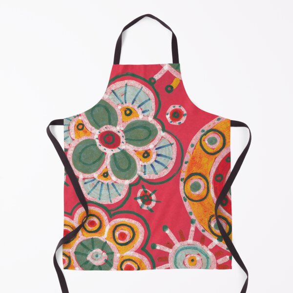 Item preview, Dark Pink Boho Folk Art Flowers and Mandalas designed and sold by Fani*.
