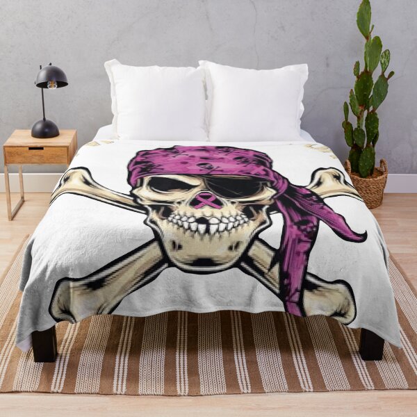 Item preview, I Wear Pink For Breast Cancer Pink Ribbon Pirate Lovers  designed and sold by VISIONSTURME.