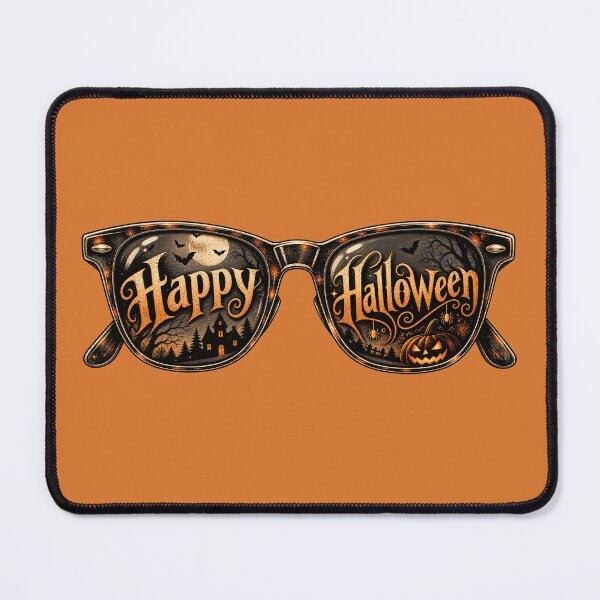 Item preview, Happy Halloween Sunglasses Sticker Art – Spooky Retro Sunset Lens Design designed and sold by MagicMakerPh.