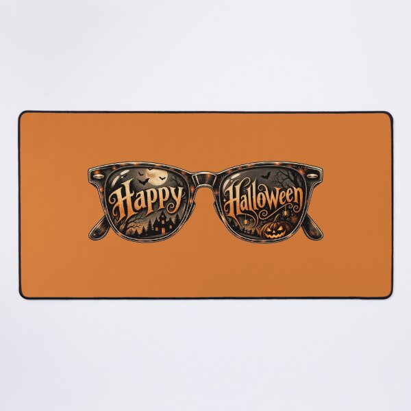 Item preview, Happy Halloween Sunglasses Sticker Art – Spooky Retro Sunset Lens Design designed and sold by MagicMakerPh.