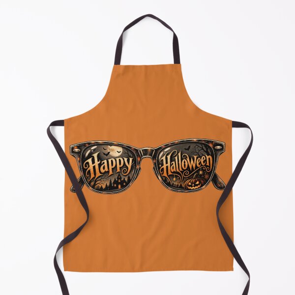 Item preview, Happy Halloween Sunglasses Sticker Art – Spooky Retro Sunset Lens Design designed and sold by MagicMakerPh.