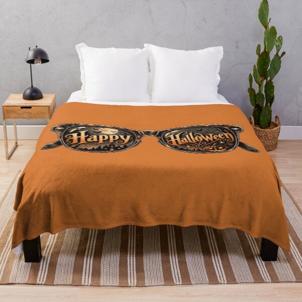 Item preview, Happy Halloween Sunglasses Sticker Art – Spooky Retro Sunset Lens Design designed and sold by MagicMakerPh.