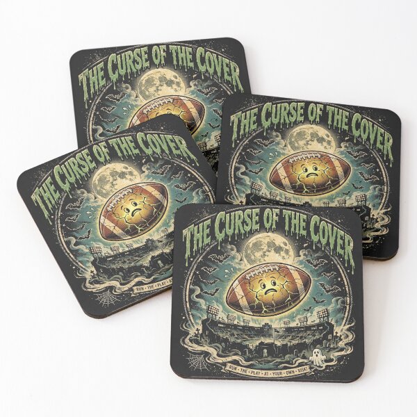 Item preview, The Curse Of The Cover Halloween Football Shirt designed and sold by HeisBarryy.