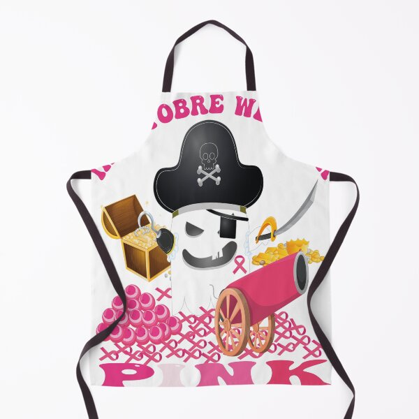 Item preview, I Wear Pink For Breast Cancer Pink Ribbon Pirate Lovers  designed and sold by VISIONSTURME.