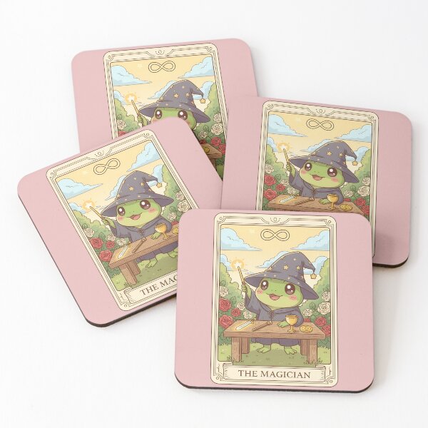 Item preview, The Magician - Cute Animal Tarot Card Art by Everbright Studio designed and sold by Everbright Studio.