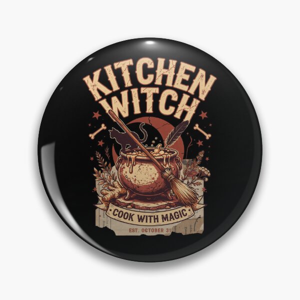 Item preview, Kitchen Witch Cook With Magic Halloween Design Graphic Tee v14 designed and sold by DarylWelsh2024.