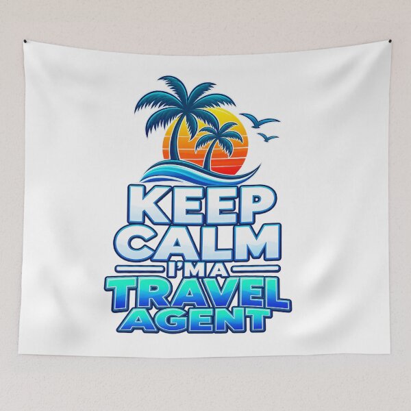 Item preview, Keep Calm I’m a Travel Agent – Tropical Travel Advisor designed and sold by DigiDesigns702.