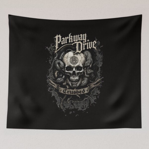 Item preview, Parkway Drive Crushed Skull Snake Band Art designed and sold by farris-emel-art.