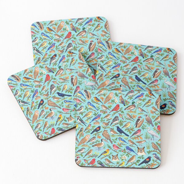 Item preview, Birds - Turquoise Blue  designed and sold by Laeton Designs.