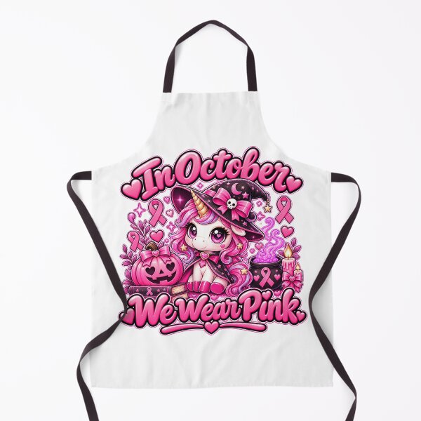 Item preview, Unicorn witch in October We Wear Pink Breast Cancer Month designed and sold by QuiteOrbit.