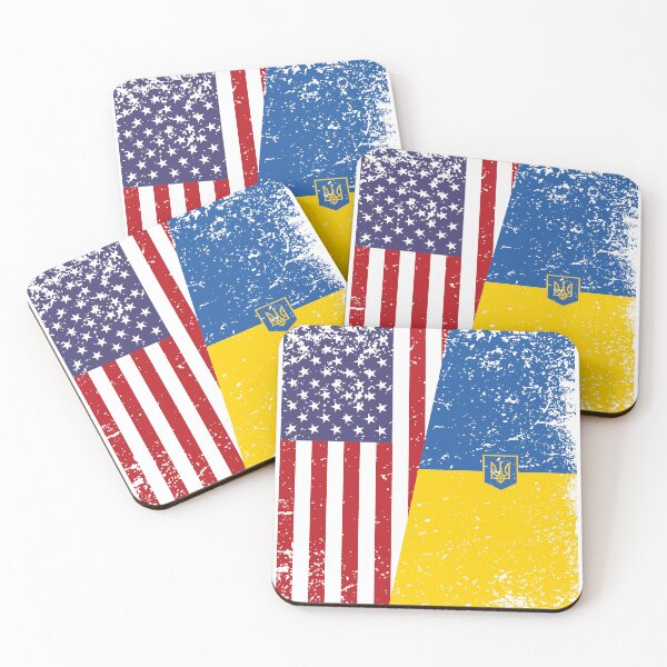 Item preview, ukrainian american flag ukraine usa america  designed and sold by VISIONSTURME.