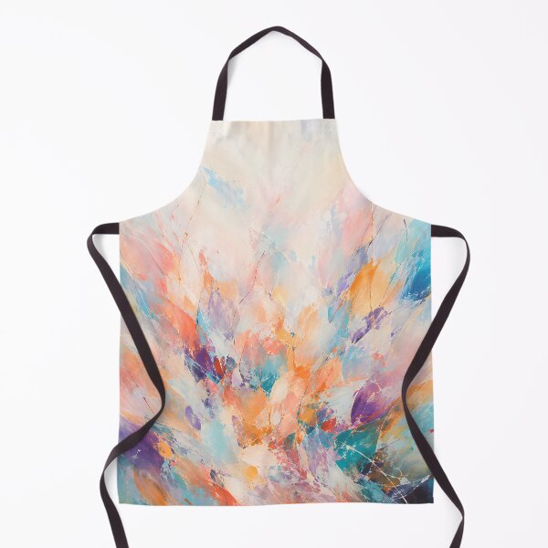 Item preview, Pastel Abstract Expressionist Painting in Blue Coral and Lavender designed and sold by GutyzDesignsES.