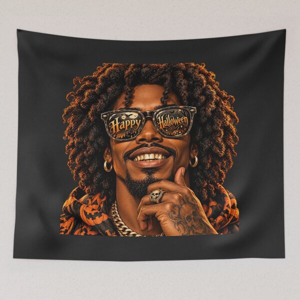 Item preview, Retro Halloween Grill Portrait Art – Bold Spooky Streetwear Sunglasses Print designed and sold by MagicMakerPh.