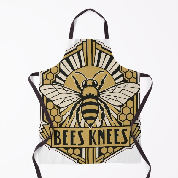 Item preview, Bees Knees Art Deco Bee Badge | 1920s Honeycomb Bee Lover Design designed and sold by StickyGuys.
