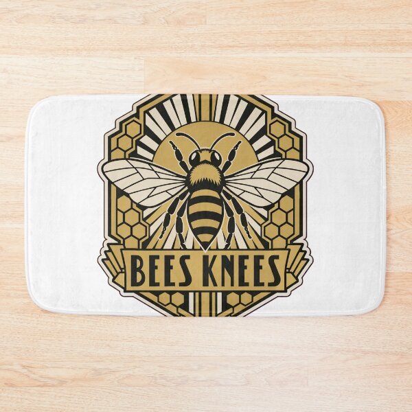 Item preview, Bees Knees Art Deco Bee Badge | 1920s Honeycomb Bee Lover Design designed and sold by StickyGuys.