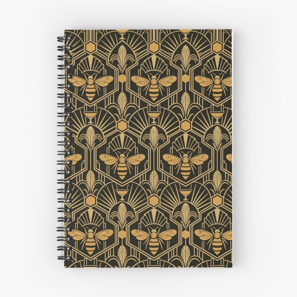 Item preview, Bees Knees Art Deco Seamless Pattern | Gold Honeycomb 1920s Bee Repeat designed and sold by StickyGuys.