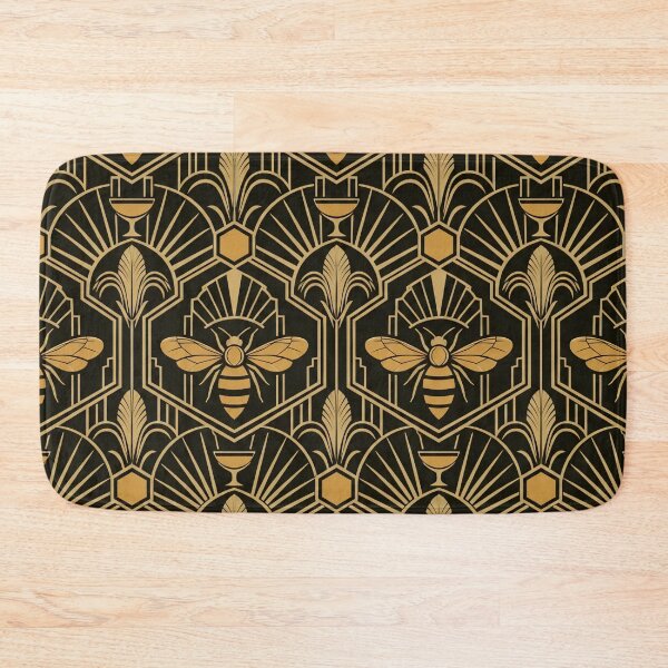 Item preview, Bees Knees Art Deco Seamless Pattern | Gold Honeycomb 1920s Bee Repeat designed and sold by StickyGuys.