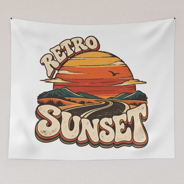 Item preview, Retro Sunset T-Shirt – Scenic Road Trip designed and sold by OFFSHIFT1.