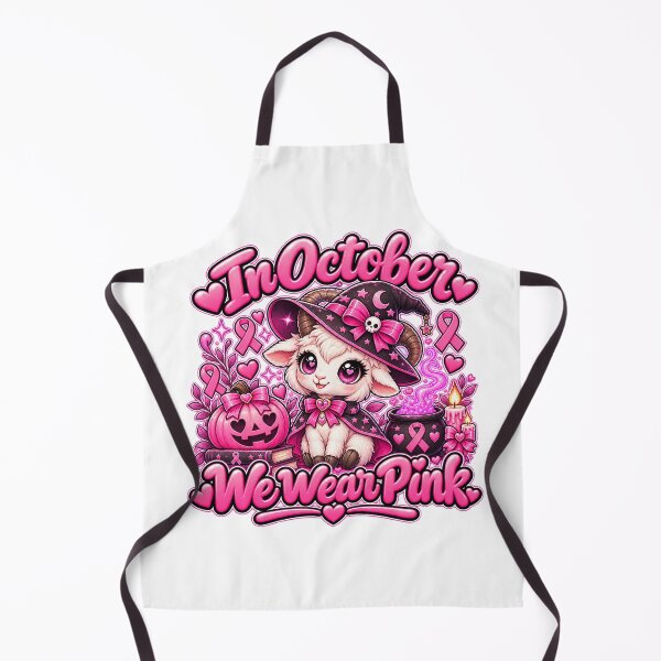 Item preview, Cute Goat Witch Warrior Breast Cancer Design designed and sold by QuiteOrbit.